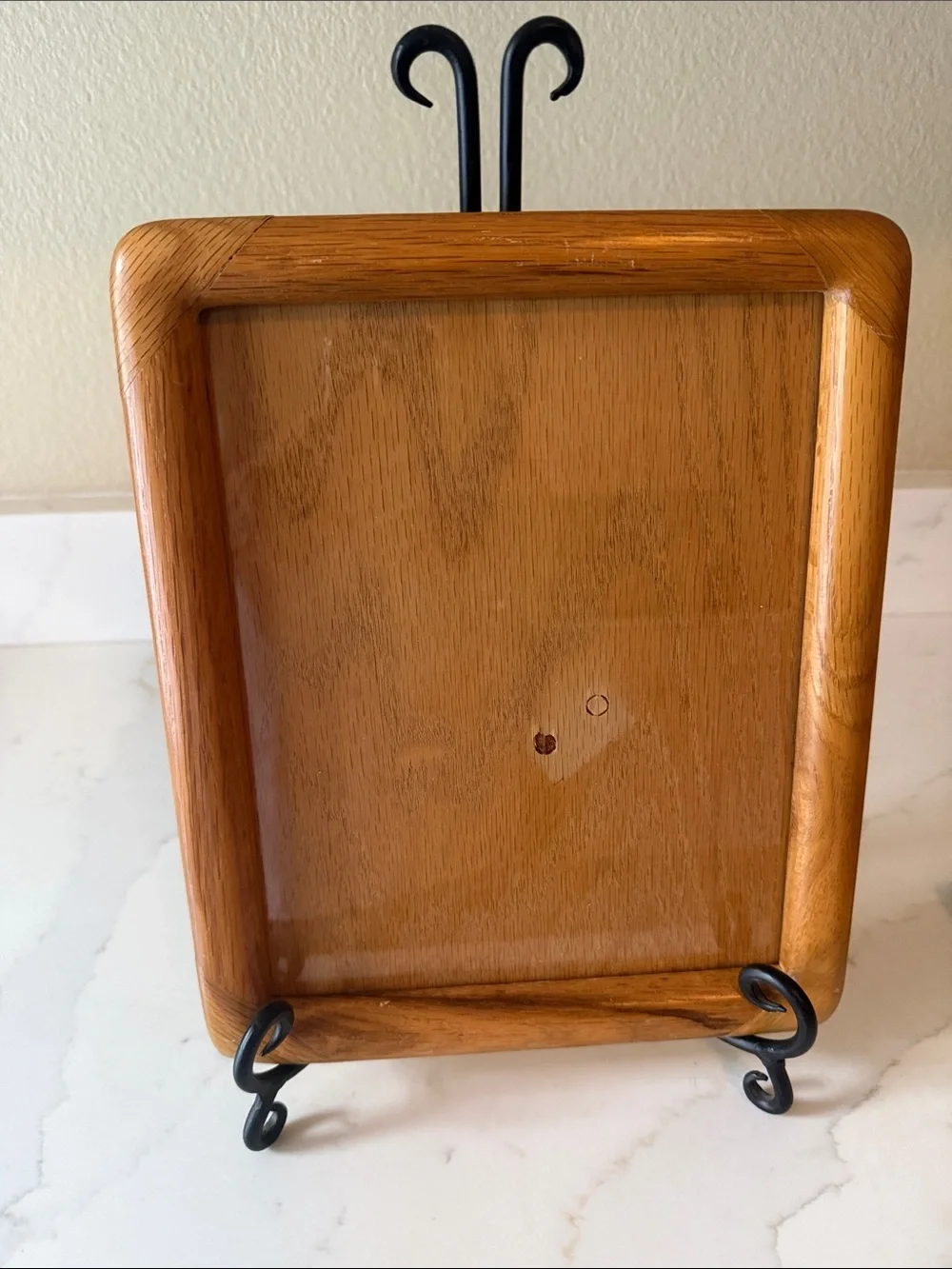 Vintage Wooden Picture Frame with Glass
